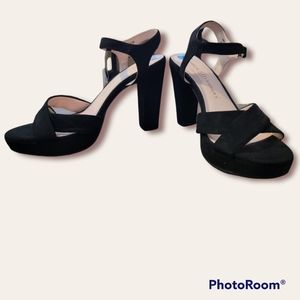 Chinese Laundry black strappy heels